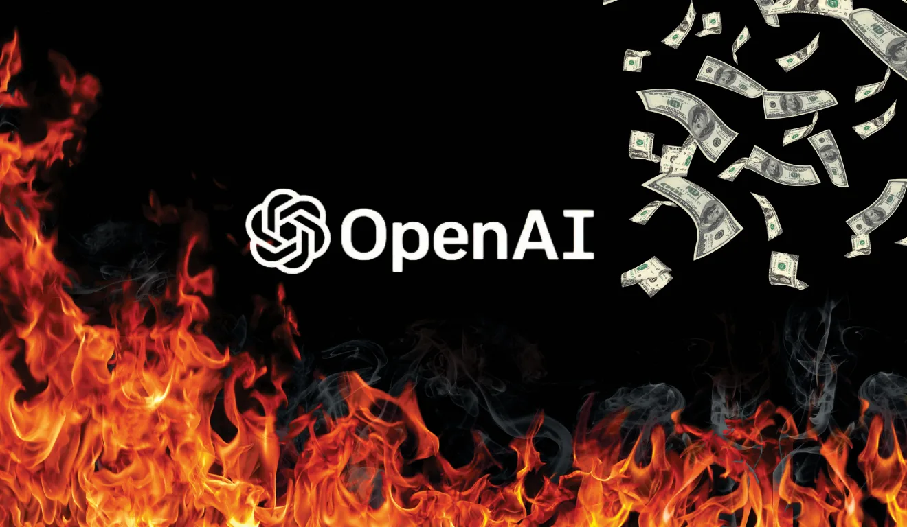 Prejuízo da OpenAI vai continuar até 2028, segundo projeções da empresa. Foto: Canva