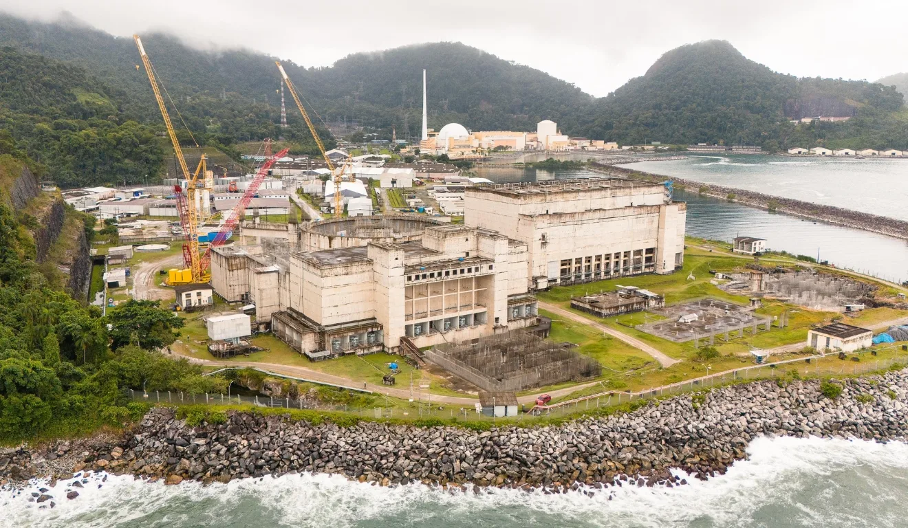 Usina de Angra 3, no município de Angra dos Reis, no Rio de Janeiro. Foto: Divulgação/Eletronuclear