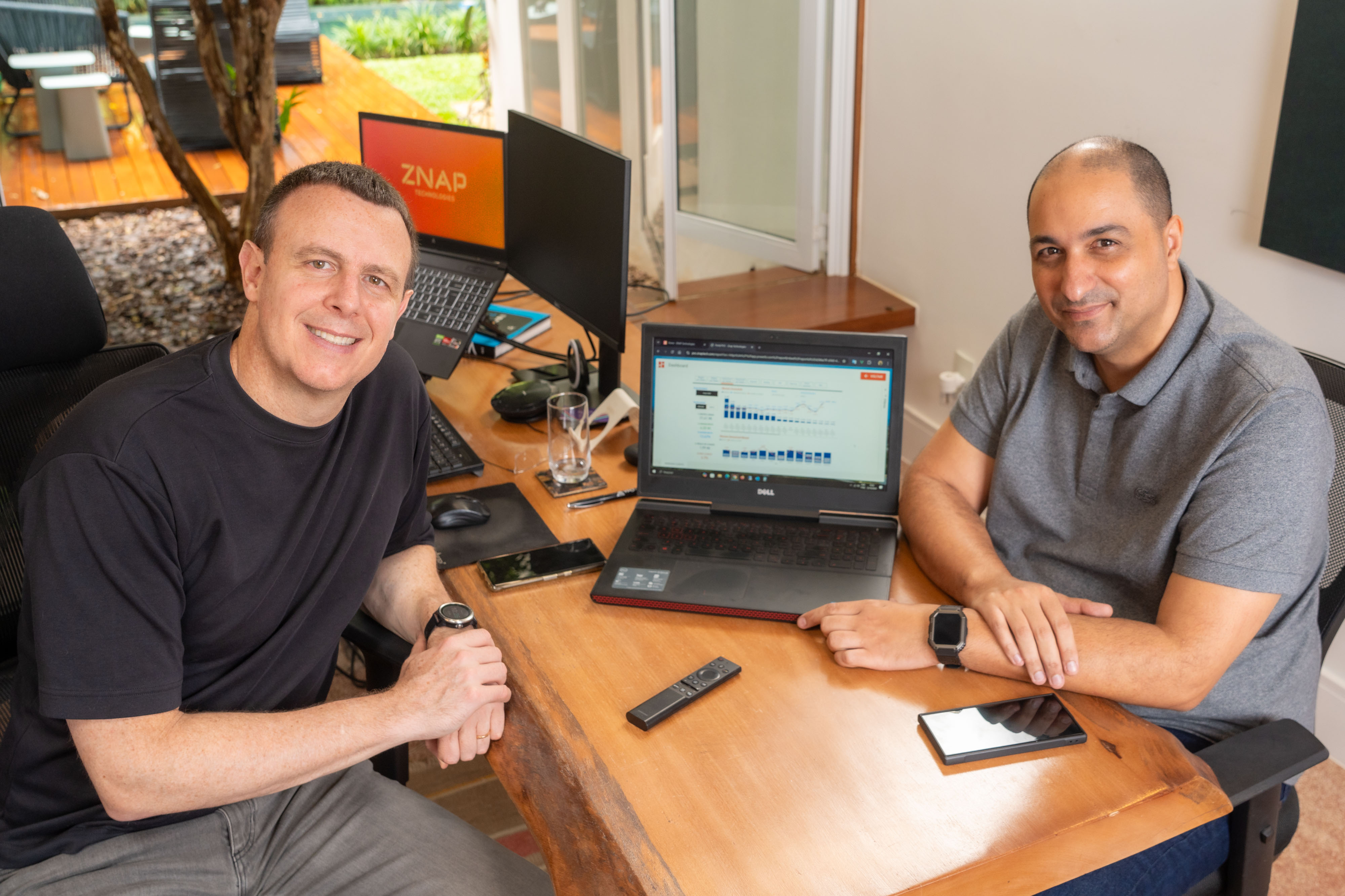 Ricardo Junqueira (CEO) e Luciano de Medeiros (CTO), fundadores da Znap. Foto: divulgação