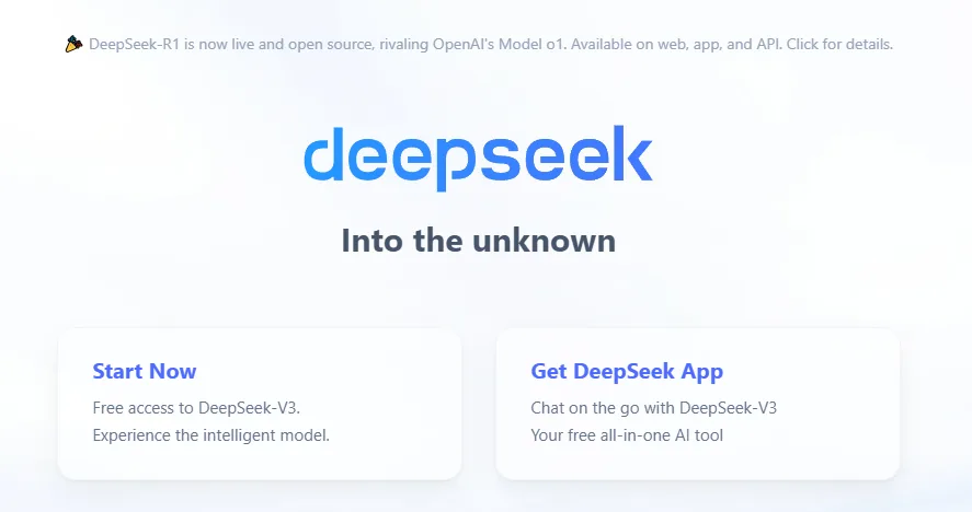 Interface DeepSeek 1