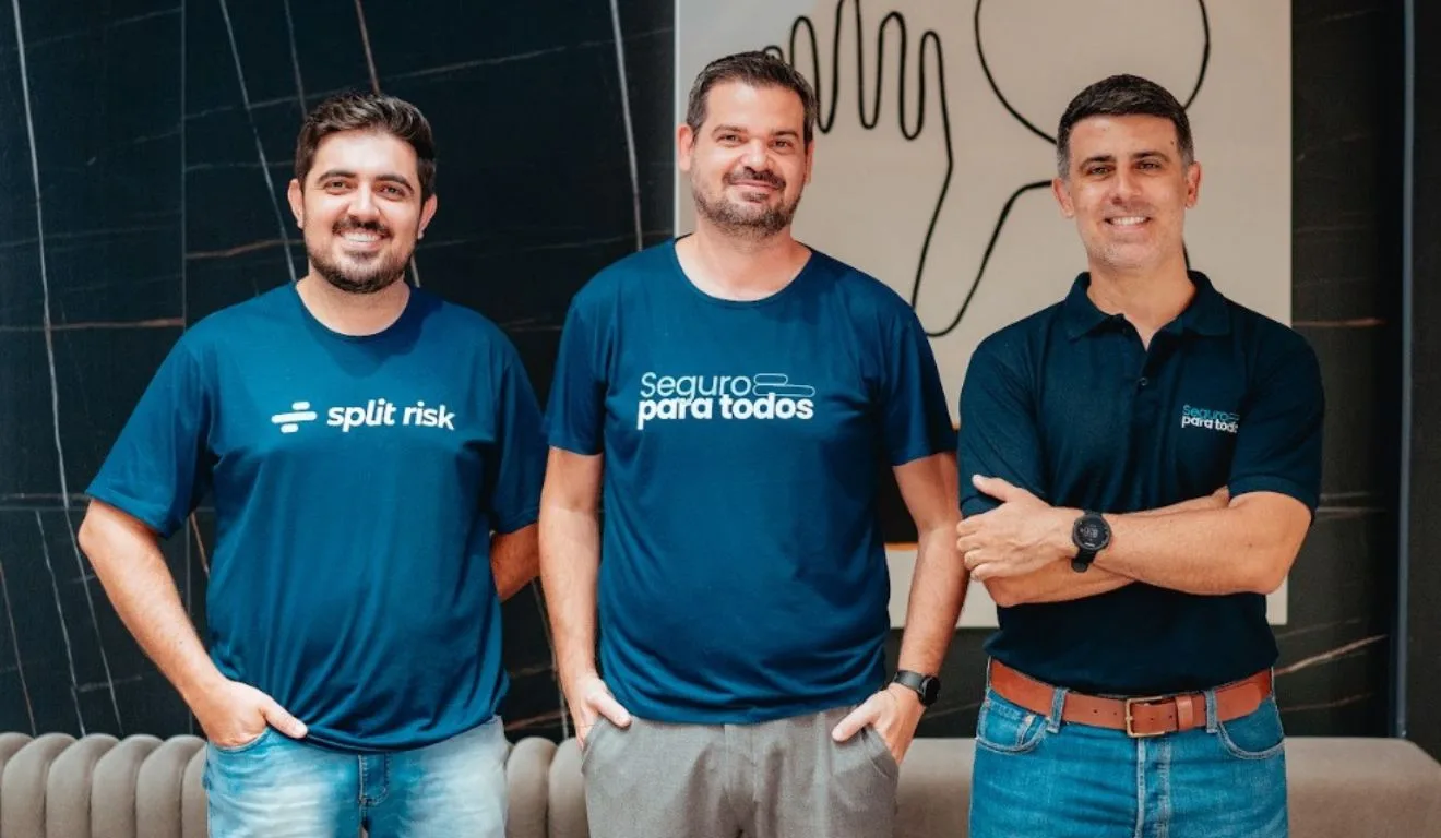 Leandro Teixeira, Pedro Pires e Rudh Menezello, sócios da Split Risk