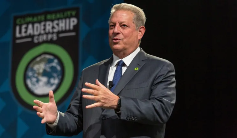 Al Gore durante evento sobre clima em 2017.