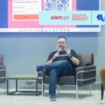 Guilherme Cavalcanti (Oracle) e Jomar Silva (Nvidia), em conversa com o jornalista do Startups, Leandro Souza | Foto: Startups