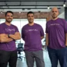 Douglas Waltricke (CEO), Guilherme Waltricke (CPO) e Luiz Otávio Gava (CTO), cofundadores da Next Fit | Foto: Divulgação