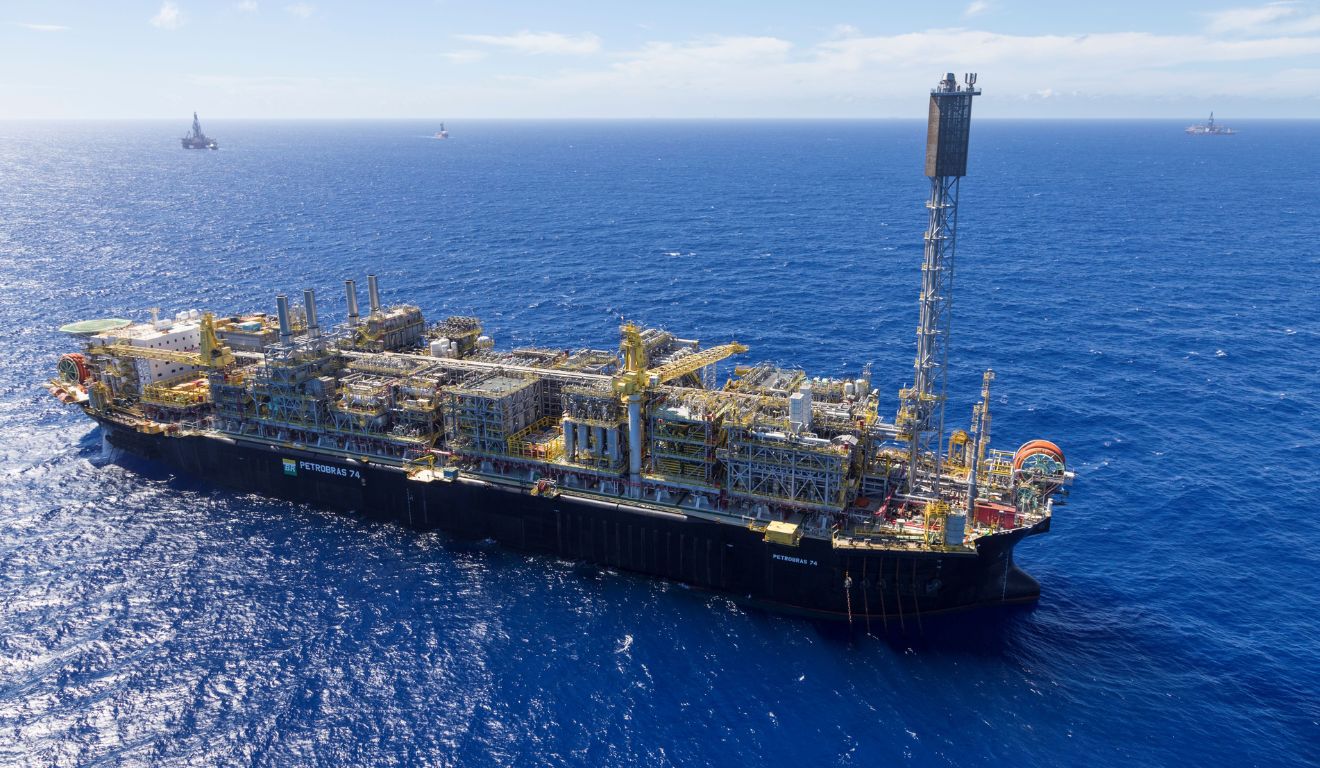 Plataforma da Petrobras no pré-sal da Bacia de Santos | Foto: Divulgação/Petrobras