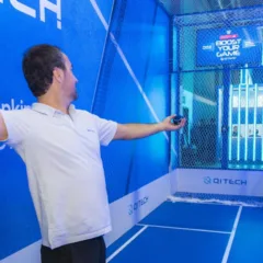 Stand QI Tech durante o Febraban Tech 2025