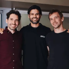 Jorge Soto Moreno, Dhaval Chadha e Antonio Molins, fundadores da Justos | Foto: divulgação