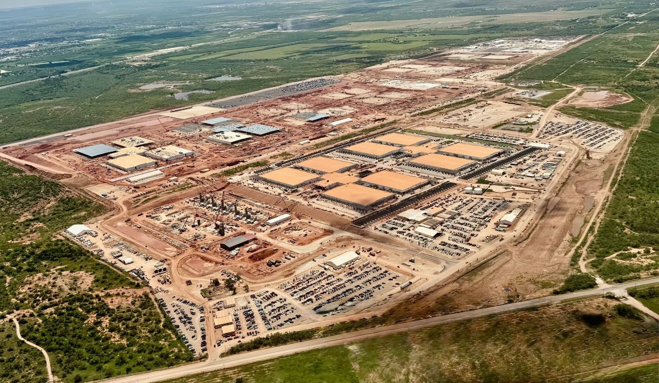 Obras do Stargate em Abilene, no Texas | Foto: Divulgação/OpenAI