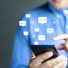 Troca de mensagens pelo celular