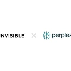 Logos da Invisible e da Perplexity