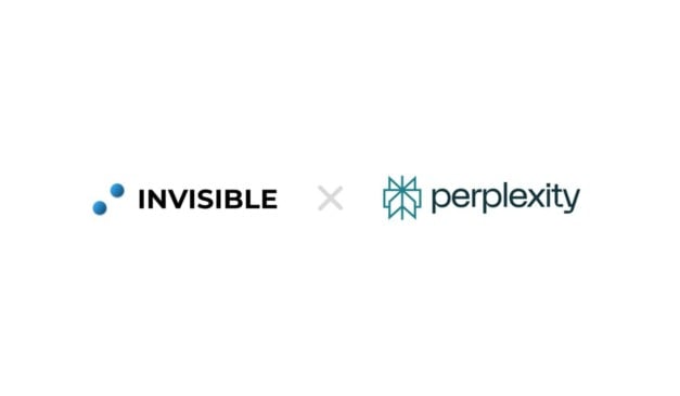 Logos da Invisible e da Perplexity