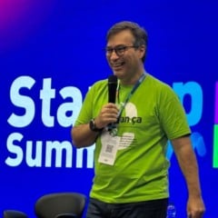 Ricardo Toledo, diretor da vertical fintech da ACATE, durante o Startup Summit 2025