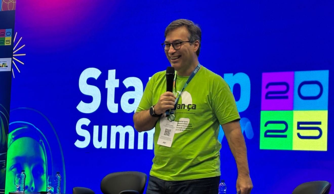 Ricardo Toledo, diretor da vertical fintech da ACATE, durante o Startup Summit 2025