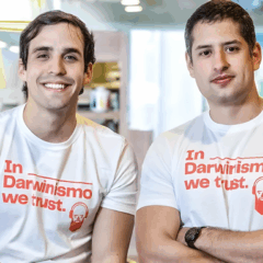 Firmino Freitas e Beto Souza Barros, cofundadores e co-CEOs da Darwin Seguros | Foto: divulgação