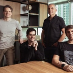 Fundadores da Crown: John Delaney, Vinicius Corrêa, Alex Gorra e Bruno Passos | Foto: Divulgação
