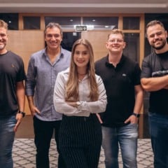 Founders Club: Da direita para a esquerda, Felipe Barão, Rafael Wainberg, Bianca Six, Anderson Diehl e Marcelo Wagner | Foto: Divulgação