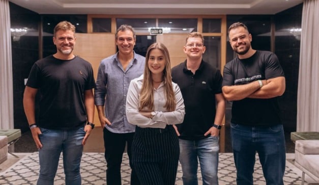 Founders Club: Da direita para a esquerda, Felipe Barão, Rafael Wainberg, Bianca Six, Anderson Diehl e Marcelo Wagner | Foto: Divulgação