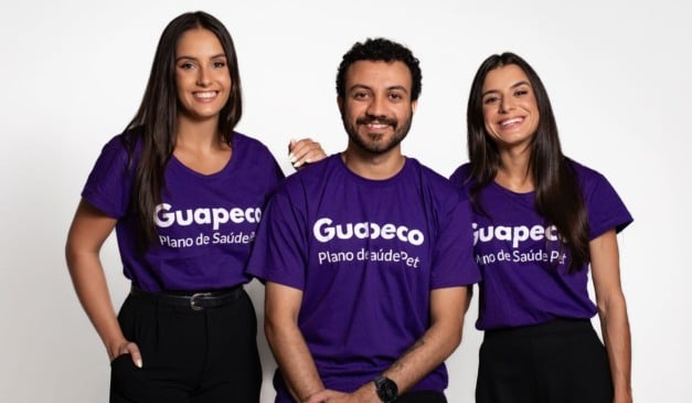 Fundadores da Guapeco: Julia Locks (COO), Thiago Pimentel (CTO) e Martha Rodrigues (CEO) | Foto: Divulgação