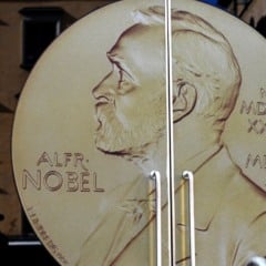 Entrada da porta do Museu do Prêmio Nobel em Estocolmo, na Suécia | Foto: Shutterstock