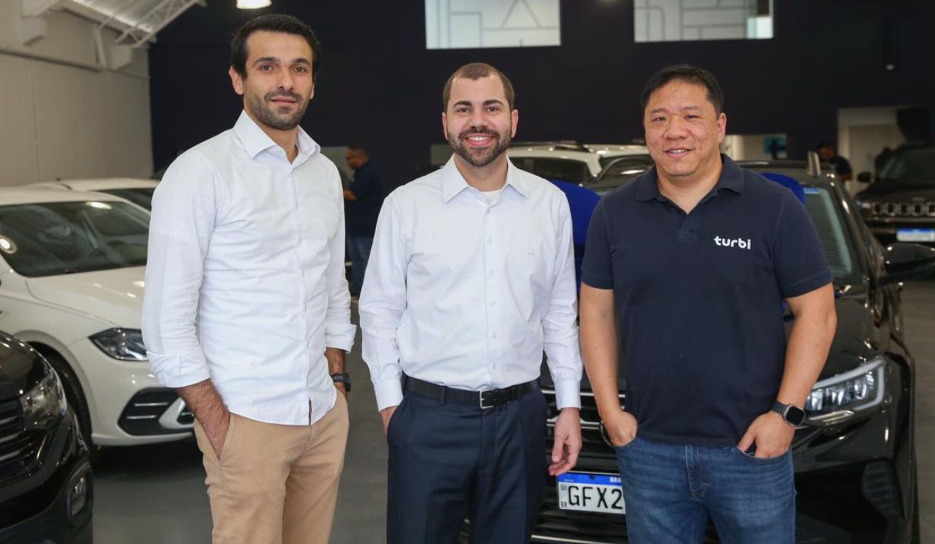 Eduardo Portelada, (diretor de RI), Daniel Prado (CEO) e Mario Liao(CFO) | Foto: Divulgação