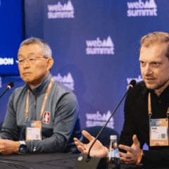 Larry Li, da Amino Capital, e Brett Gibson, da Initialized Capital | Foto: divulgação