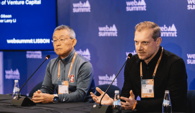 Larry Li, da Amino Capital, e Brett Gibson, da Initialized Capital | Foto: divulgação