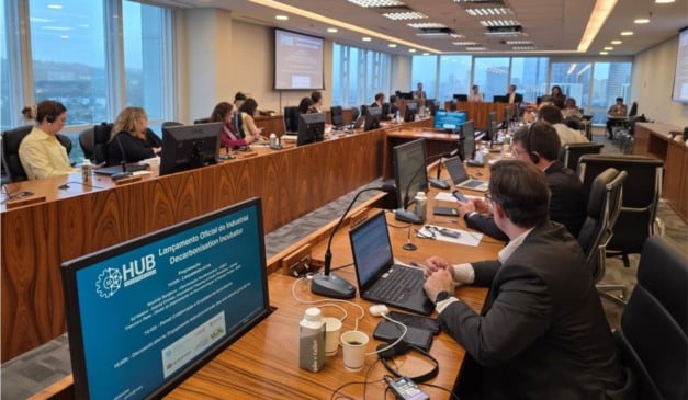 Lançamento do Industrial Decarbonisation Incubator na CNI, em SP | Foto: Divulgação