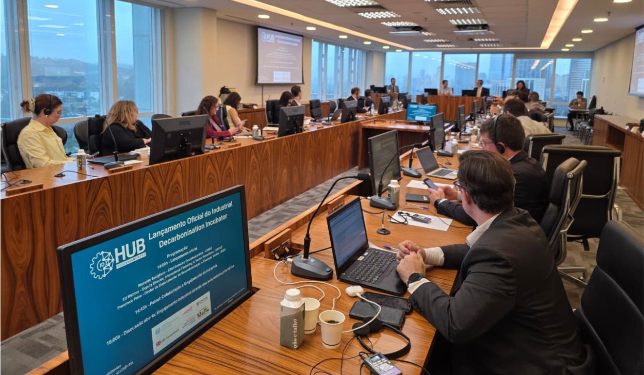 Lançamento do Industrial Decarbonisation Incubator na CNI, em SP | Foto: Divulgação