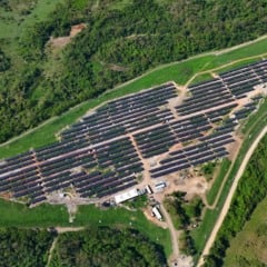 Usina solar fotovoltaica de 5 megawatts (MW) de potência foi instalada em Santa Cruz, na Zona Oeste do Rio | Foto: Divulgação
