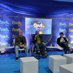 Painel da fisweek25 contou com a participação de DOMO.VC, Maya Capital e ABSS | Foto: Stephanie Tondo