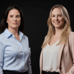 Roberta Hall. nova Líder de Alianças, ao lado de Aline Gobbi, nova Líder de Recursos Humanos da Kyndryl Brasil