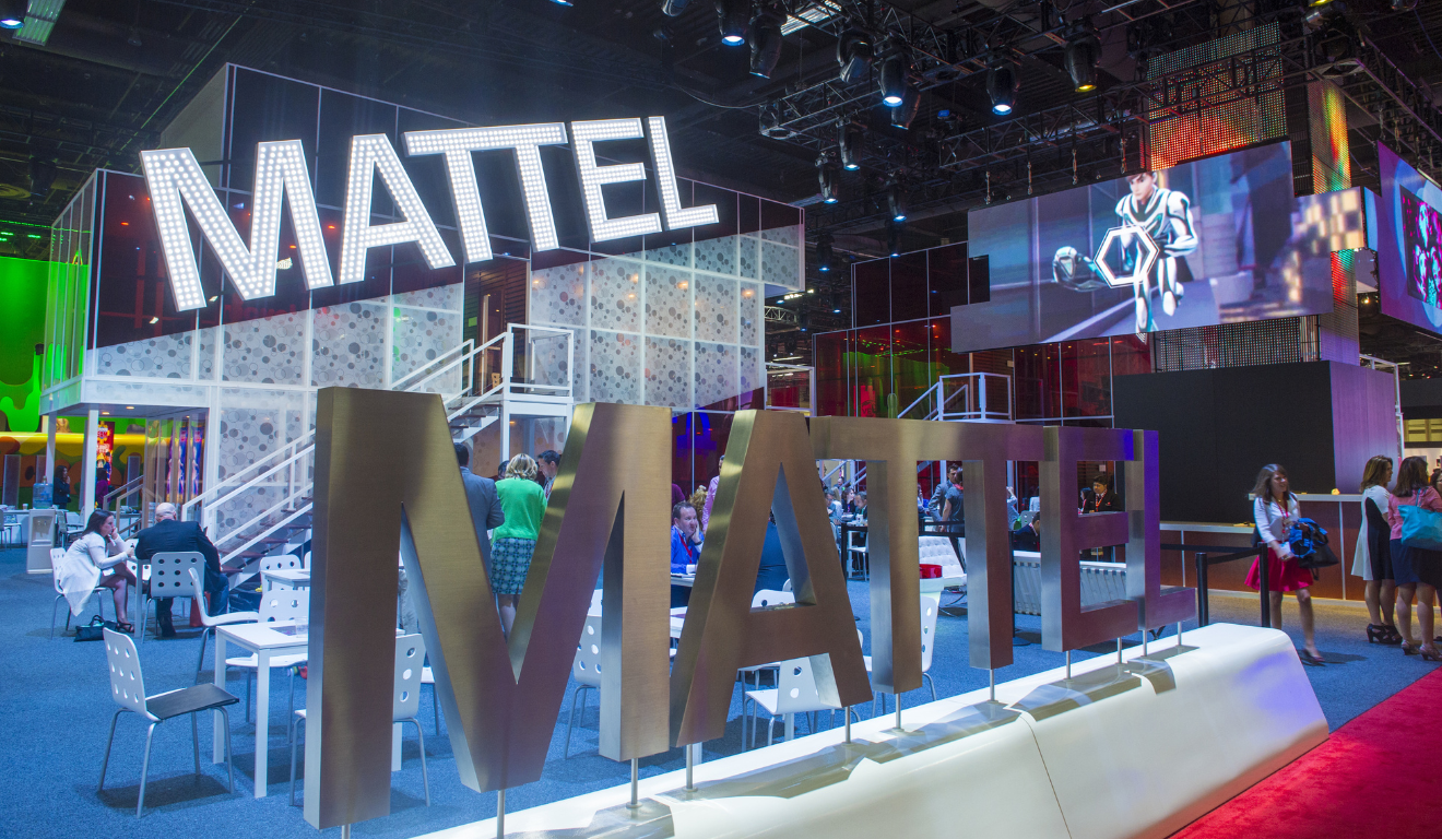 Stand da Mattel durante o Licensing Expo 2014