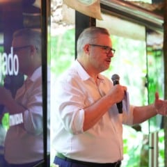 Erick Pascoalato, general manager da área de produtos de infraestrutura da Lenovo no Brasil, durante evento com jornalistas em São Paulo