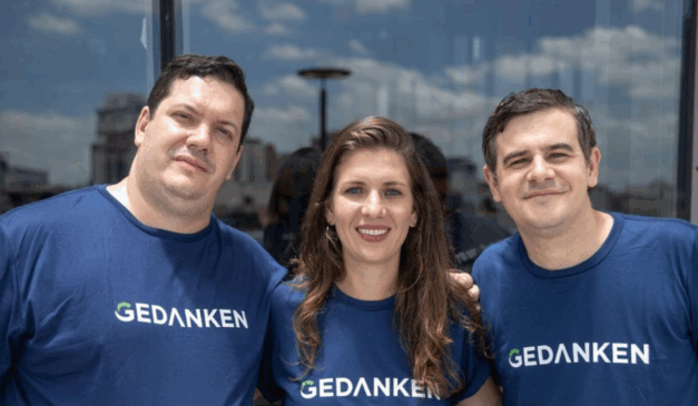 André Pignata (co-fundador), Taís Malta (co-CEO e co-fundadora) e Lucas Madureira (co-CEO e co-fundador | Foto: Divulgação