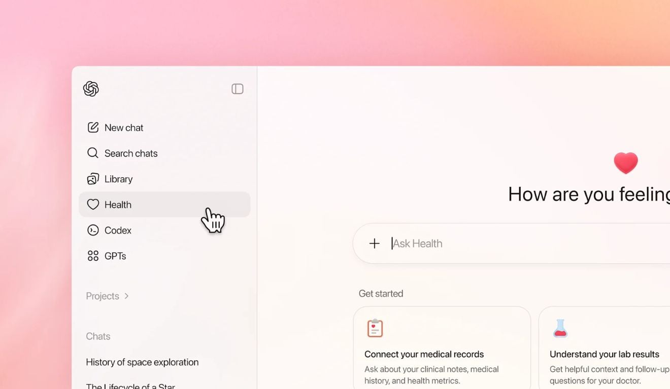 ChatGPT Health | Foto: Divulgação ChatGPT Health | Foto: Divulgação