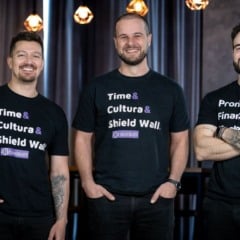 S&oacute;cios da Gest&atilde;oDS: Andr&eacute; Baptista, CTO; Marcelo Stangherlin, CEO; e Felipe Ravanello, CGBO