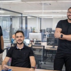 Fundadores da Nagro: Gustavo Alves, Leonardo Rodovalho e Vin&iacute;cius Dutra | Foto: Divulga&ccedil;&atilde;o