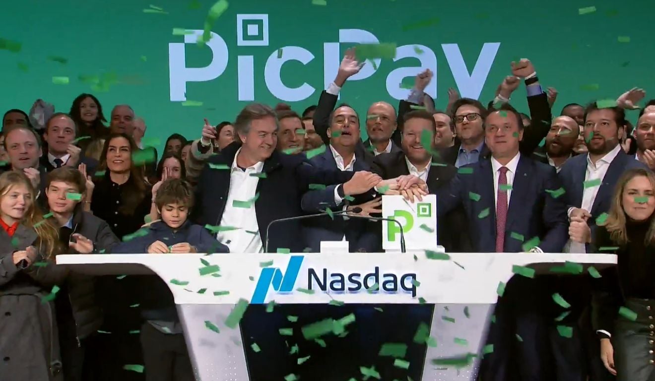 Cerimônia do IPO da PicPay em Nasdaq | Imagem: Reprodução / Nasdaq Cerimônia do IPO da PicPay em Nasdaq | Imagem: Reprodução / Nasdaq