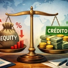 Cr&eacute;dito ganha peso enquanto o equity perde espa&ccedil;o nos investimentos em startups (Foto: ChatGPT)