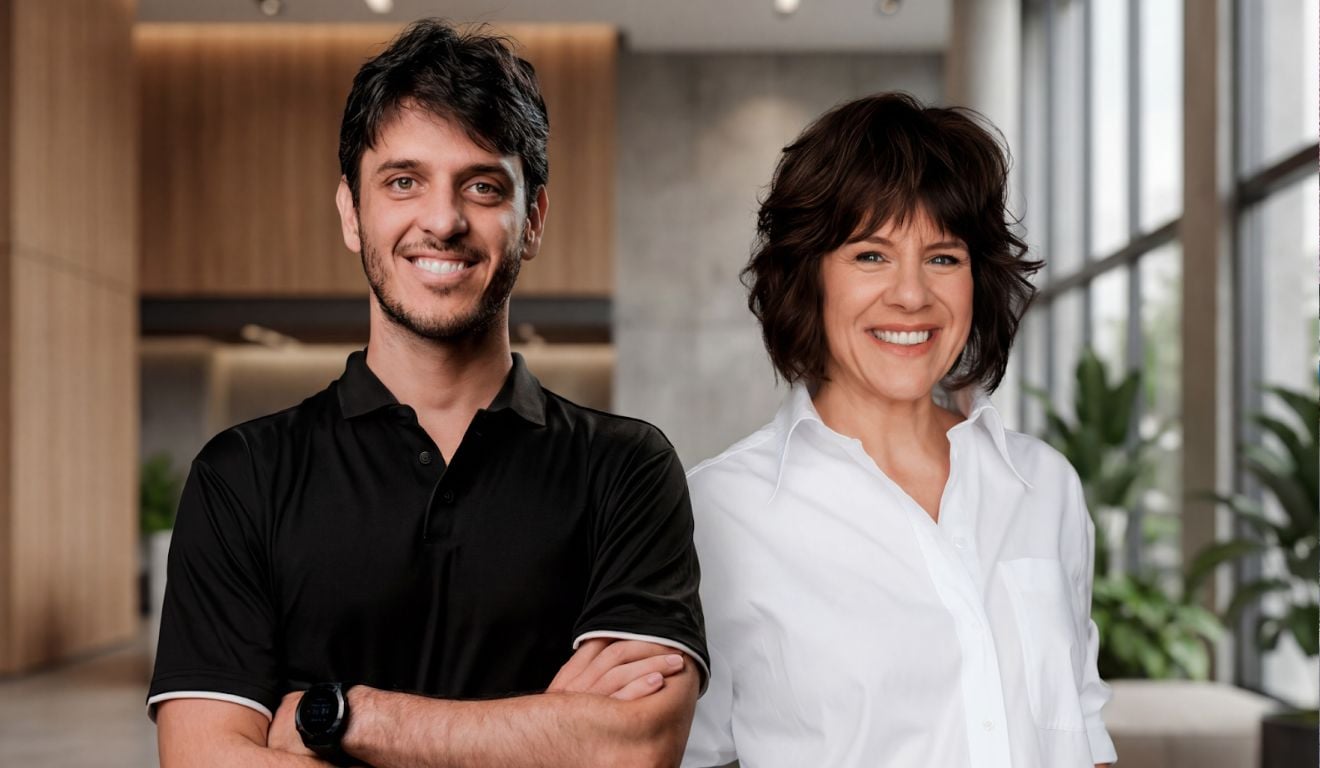 Matheus Dellagnelo, CEO Américas da Indicium AI, e Kelly Manthey, CEO Global da Indicium AI | Foto: Divulgação