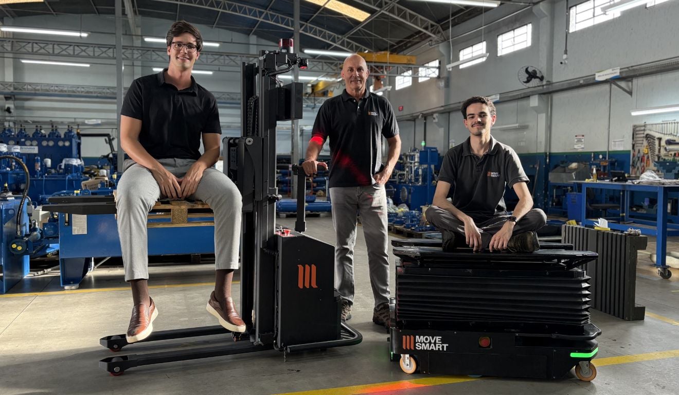 Os fundadores da Move Smart: Fernando Morgado, Paulo Leite e Juan Leite | Foto: Divulgação Os fundadores da Move Smart: Fernando Morgado, Paulo Leite e Juan Leite | Foto: Divulgação
