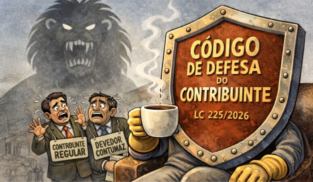 Lei Complementar nº 225/2026 institui o Código de Defesa do Contribuinte | Imagem: IA
