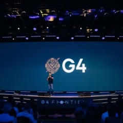Tallis Gomes apresenta a nova logo do G4 durante evento em S&atilde;o Paulo