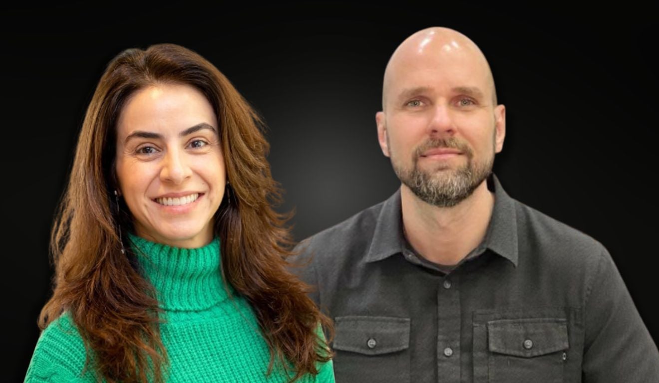 Isabel Tartuci, nova CFO, ao lado de Dennis Baptistuta, novo VP de Customer Success da Woba