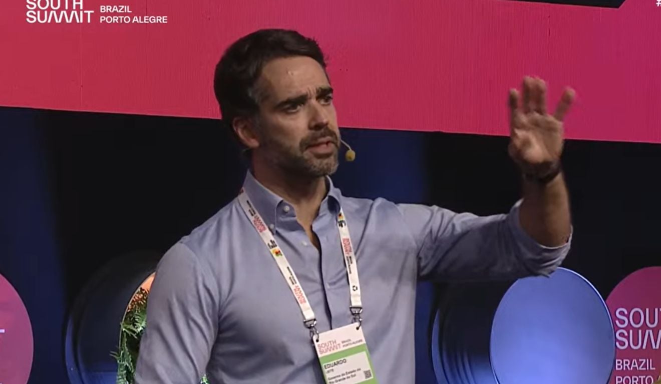 O governador do RS Eduardo Leite no South Summit 2026 | Foto: Reprodução