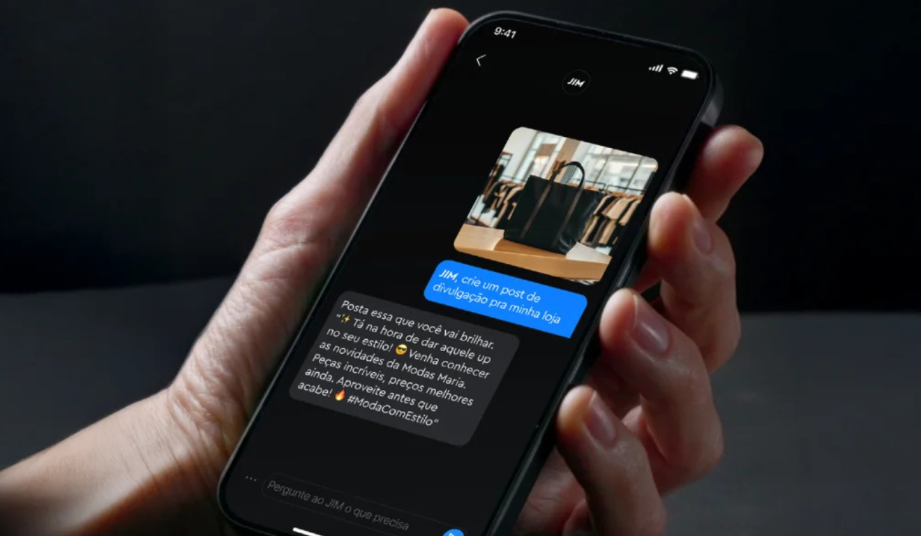 Interface do JIM, da InfinitePay | Foto: divulgação