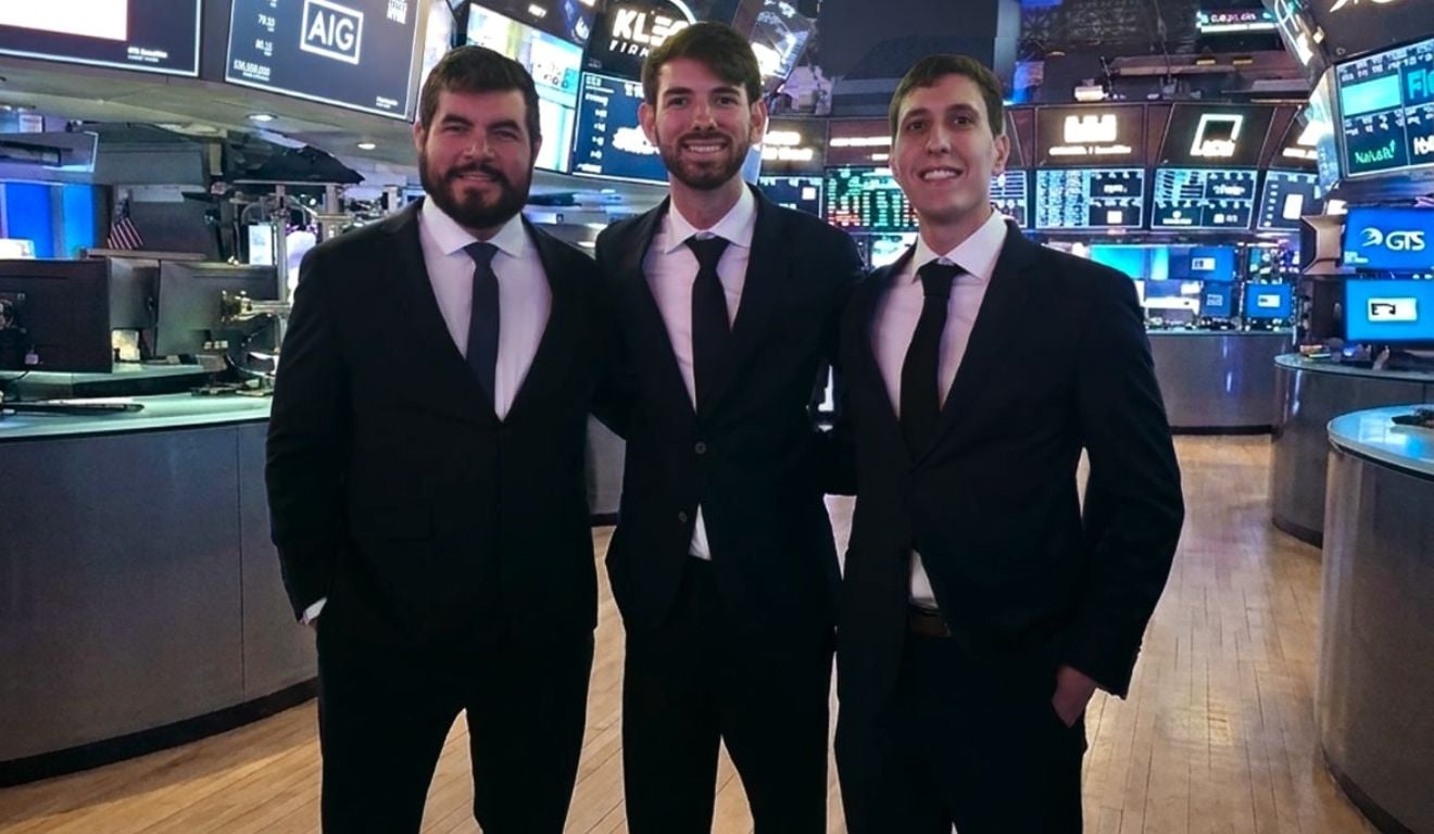 Os fundadores da Trace Finance: Leone Parise (CTO), Bernardo Brites (CEO), Rafael Luz (COO) | Foto: Divulgação